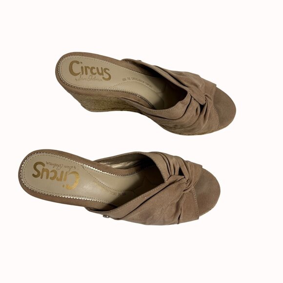 Circus Sam Edelman Bea Espadrille Wedge Bea Sandals Size 7.5 Beige Knot Summer - Picture 14 of 14